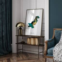 Pakistan Map Emerald Green & Gold Wall Art Print - thumbnail 2