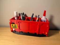 Land Rover Defender Inspired Personalised Rear Tub Pen Pot Desk Tidy, 4x4 Gift, Car Lovers