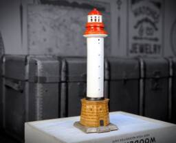 Mikel Lighthouse Original Handmade Ceramic Model Candle Holder, Miniature Lighthouse. Christmas Marine Gift. Handmade in Suvena - thumbnail 1