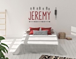 Boys Personalized Wall Decals, Room Decor, Nursery Decal, Arrow Name Stickers, Tree Decal Wall Stickers - thumbnail 1