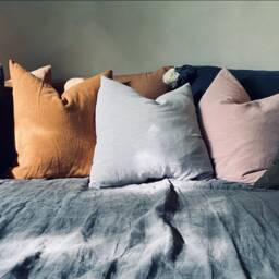 Custom Size Velvet & Linen Sofa Cushion Cover - thumbnail 2