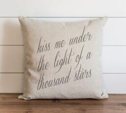Kiss Me Under The Light Of A Thousand Stars 20 X Pillow Cover // Everyday Throw Gift Accent Cushion - thumbnail 1