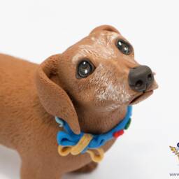 Custom Pet Memorial Sculpture Personalized Clay Dog Or Cat Figurine - thumbnail 4