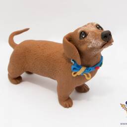 Custom Pet Memorial Sculpture Personalized Clay Dog Or Cat Figurine - thumbnail 3