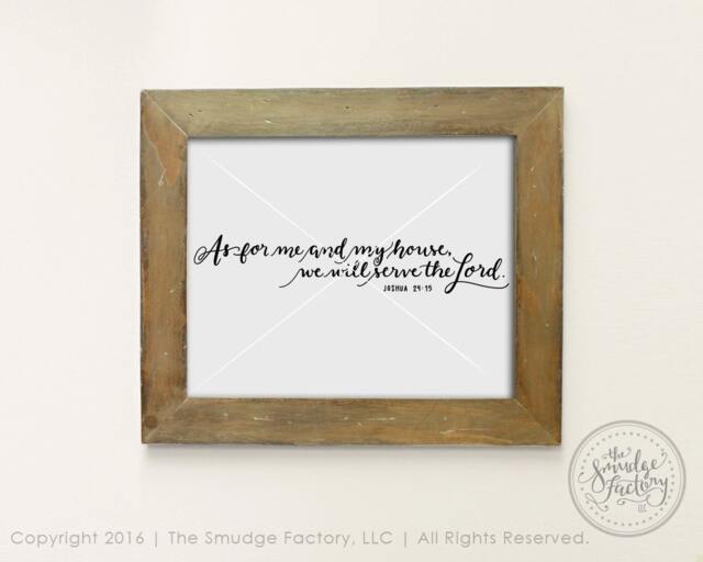 Hand Lettered Bible Verse Print, Christian Wall Art - Digital Download - image 1