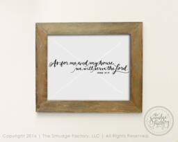 Hand Lettered Bible Verse Print, Christian Wall Art - Digital Download - thumbnail 1