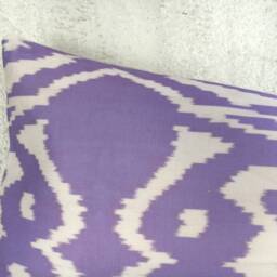 Silk Ikat Lumbar Pillow Cover, Handwoven Decorative Cushion 10x24 - thumbnail 2