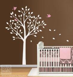 Tree & Birds Wall Decal, Today On Sale, Decal For Nursery Kids Room Decor, With Sticker, Sticker - thumbnail 2