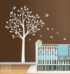 Tree & Birds Wall Decal, Today On Sale, Decal For Nursery Kids Room Decor, With Sticker, Sticker - thumbnail 3