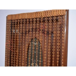 Handmade Beech Wood Bead Door Curtain Living Room Decor - thumbnail 1