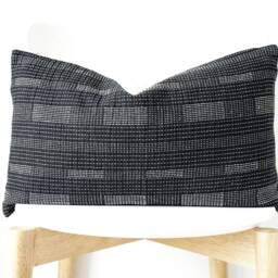 Black Striped Pillow Cover - thumbnail 2