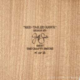 "Layered 3D Wood Art - ""Red-Tailed Hawk" - thumbnail 4