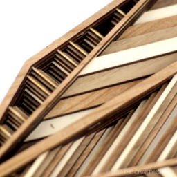 "Layered 3D Wood Art - ""Red-Tailed Hawk" - thumbnail 2