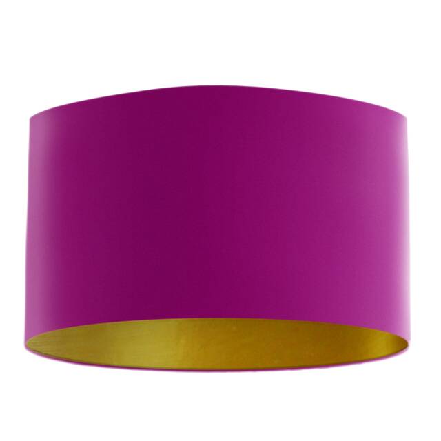 Plum Velvet Lampshade With Brushed Gold Lining, Handmade Lampshades, Table Lamp Shade, Purple Lampshade - image 1