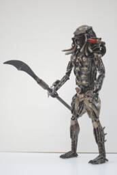 Predator Scrap Metal Sculpture, Industrial Fantasy Decor, Unique Father Day Gift For Him - thumbnail 1