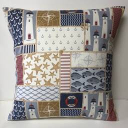 "1 X Fryetts Coast Vintage Style Cushion Cover 16"" 18" - thumbnail 2