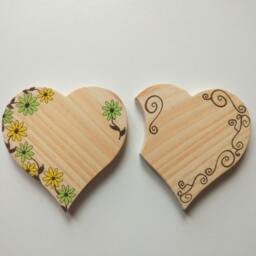 Personalised Wooden Hearts, Valentines Gifts, Love Handcrafted Handmade Gifts For Her, Wall Decor - thumbnail 3