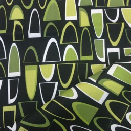 Curtain Panel Black White Green Abstract Figures Modern Decor Cafe Curtain Kitchen Valance Table Runner Napkins Tea Towel Great Gift - thumbnail 2