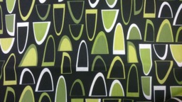Curtain Panel Black White Green Abstract Figures Modern Decor Cafe Curtain Kitchen Valance Table Runner Napkins Tea Towel Great Gift - thumbnail 1