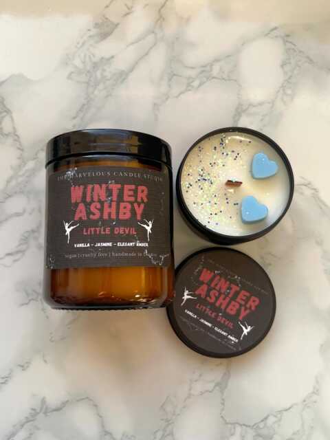 Winter Ashby Candle - Kill Switch Fanart Penelope Douglas Merch Devils Night Dark Romance Gift - image 1
