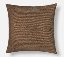 Gold Beaded Pillow Cover, Hand Embroidered Art Silk Accent - Bmcc003 - thumbnail 1