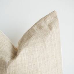 Neutral Hemp Hand Woven Pillow Cover - thumbnail 2