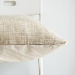 Neutral Hemp Hand Woven Pillow Cover - thumbnail 3