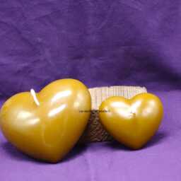 "Natural Beeswax Candle ""Heart" - thumbnail 2