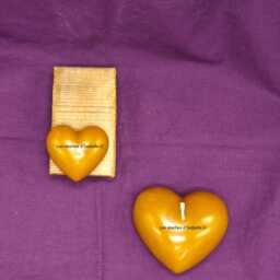 "Natural Beeswax Candle ""Heart" - thumbnail 3