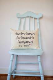 Grandparent Gift, Pregnancy Reveal, Mother's Day, Hard To Buy For, Personalized Pillow, Great Grandparents, Announcement - thumbnail 1