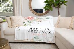 Christmas Blanket, Gift, Personalized Mom Gift For Grandparent, Birthday Mom, We Love You - thumbnail 1