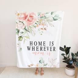 Christmas Blanket, Gift, Personalized Mom Gift For Grandparent, Birthday Mom, We Love You - thumbnail 2