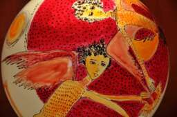 "Glass Lamp ""Under The Starry Sky"