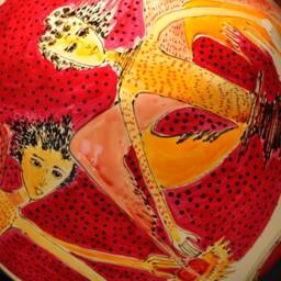 "Glass Lamp ""Under The Starry Sky" - thumbnail 2