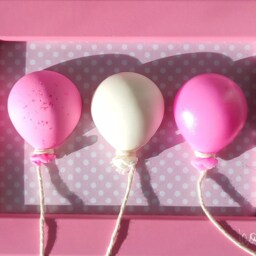 Pop Art, Pink Fluorescent Resin Balloon Sculpture, 3D Decoration, Baby Girl Room, Children's Room Decoration Gift - thumbnail 4