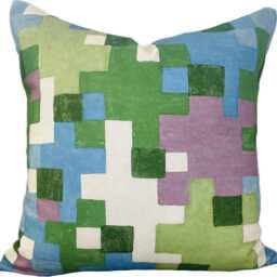 Thibaut Pixel Lavender & Green Double Sided Cushion Cover Pillow Cover - thumbnail 2