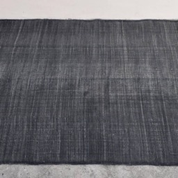 Black Cotton Rug, Carpet , Kilim Modern Geometric Handwoven Zig Zag Area Rug Dhurrie Carpet, Moroccan Rug - thumbnail 3