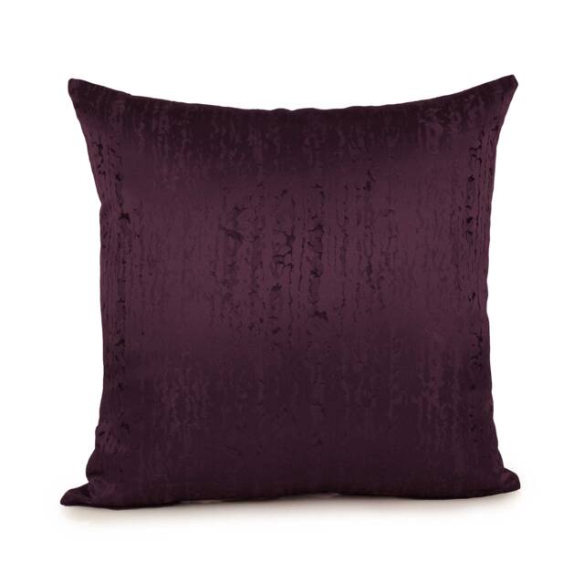 Purple - Plum Pillow, Decorative Throw Pillow Cover, Cushion Accent Satin Blend, Geometric Pattern, Toss Pillow, Pillowcase - image 1