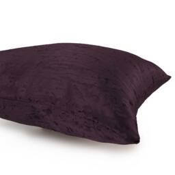 Purple - Plum Pillow, Decorative Throw Pillow Cover, Cushion Accent Satin Blend, Geometric Pattern, Toss Pillow, Pillowcase - thumbnail 4