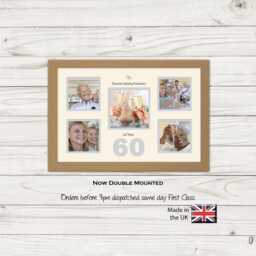 60Th Photo Frame Anniversary Diamond Wedding Special Gift 5Sqbox-978D By Photos in A Word - thumbnail 1