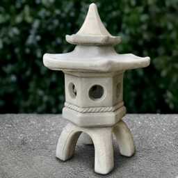 Large Pagoda Sculpture Outdoor Lantern Statue Cement Ornament Front Door Decoration Japanese Figure Zen Garden Decor Yard Art - thumbnail 1