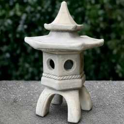 Large Pagoda Sculpture Outdoor Lantern Statue Cement Ornament Front Door Decoration Japanese Figure Zen Garden Decor Yard Art - thumbnail 3