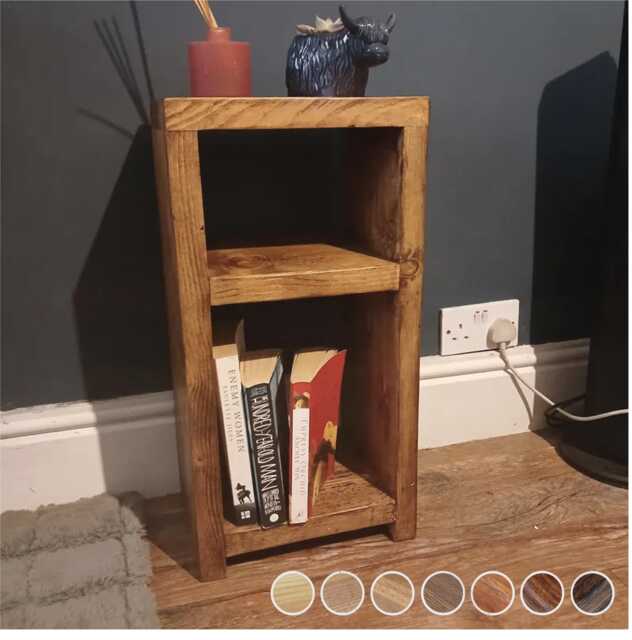 Rustic Side Table/ Bedside Table/Tall Table/Living Room Furniture/Reclaimed Wood Table/Rustic Lamp Stand - image 1