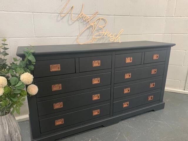Double Large Chest Of Drawers Ash & Copper Merchant - image 1