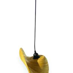 Bamboo Sea Shell Lampshade 35cm, Sculptural Single Shade - thumbnail 4