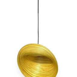 Bamboo Sea Shell Lampshade 35cm, Sculptural Single Shade - thumbnail 2
