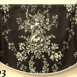 Country House Platinum By Wavery French Window Valance Lined Corded Scalloped Cotton Made To Order - thumbnail 2