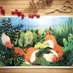 Playing Time Print - Print 21x30 Fantasy Illustration Art Wall Decor Magical Illustrations Nursery - thumbnail 2