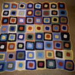 Colorful Patchwork Crochet Blanket - thumbnail 3