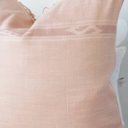 Brown Tribal Hemp Hand Woven Natural Dye Color Hmong Lumbar Pillow Cover - thumbnail 2